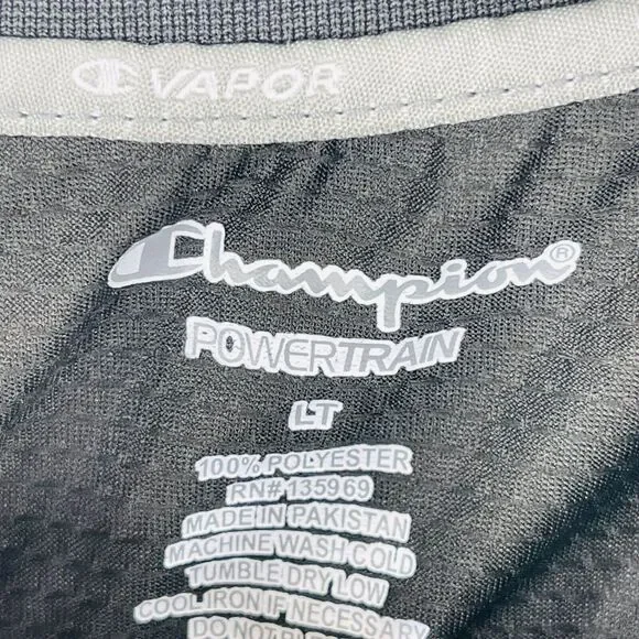 Champion Powertrain Mens Shirt Size Large Tall Black Athletic‎ Basketball - Picture 2 of 4